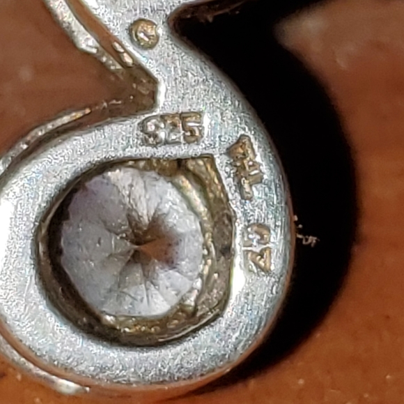 THL Sterling CZ Diamond pendant & Chain - Picture 8 of 12